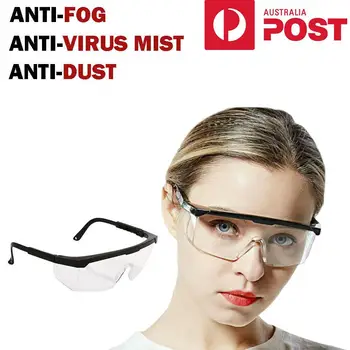

Safety Goggles Adjustable Leg Protective Eye Glasses Work Lab Anti Fog Clear Lens Anti-droplets Goggles