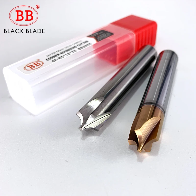 BB Carbide Radius Corner Rounding Cutter End Mill CNC Tool inner R1 R2 R3 Chamfering Outside