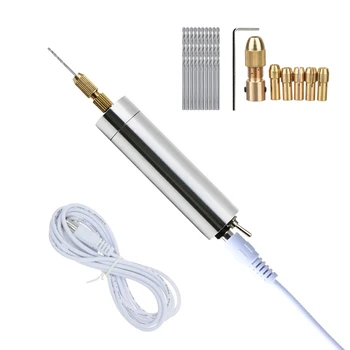 

Wood Plastic Tinplate Electric Hand Drill Bits Chuck Kit DIY Hole Drilling Tools