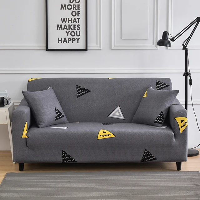 Стрейч диванных чехлов протектор мебели полиэстер Loveseat крышка M l XL XXL XXXL XXXXL 1/2/3/4-seater Arm накидки на стулья для Гостиная - Цвет: S