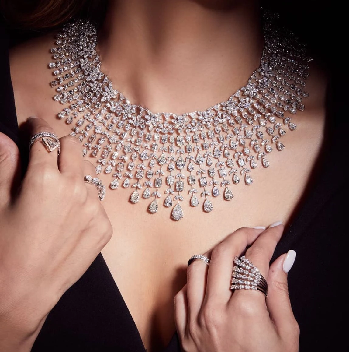 Janekelly4 pcs Bridal Zirconia Full Jewelry Sets For Women Party, Luxury Dubai Nigeria CZ Crystal Wedding Jewelry Sets