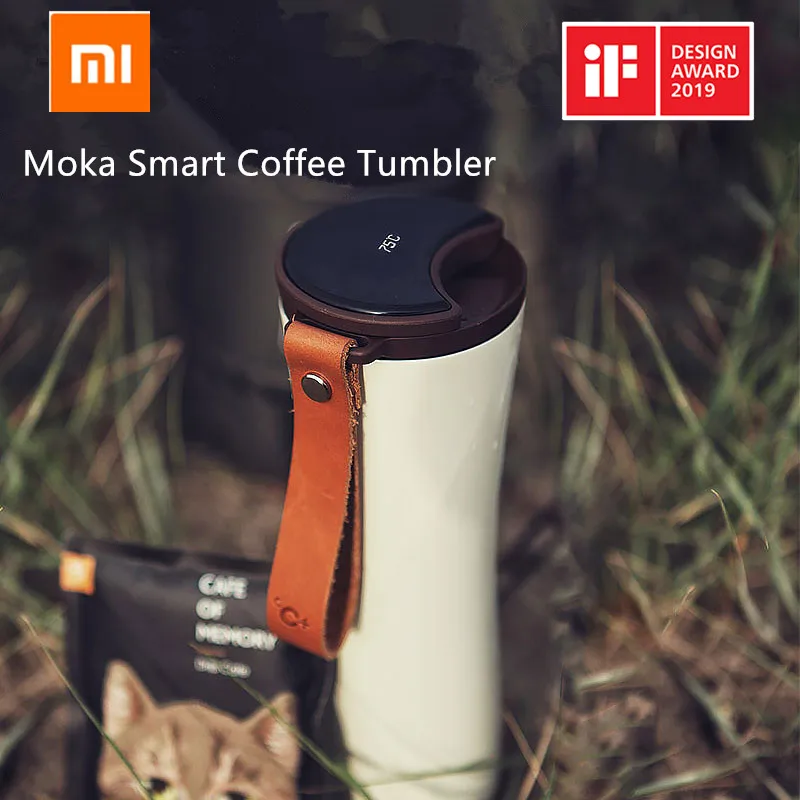 Горячая Xiaomi Mijia KKF кофейная чашка вакуумный термос портативный 304 нержавеющая сталь OLED сенсорный экран бутылка для воды с кофейником