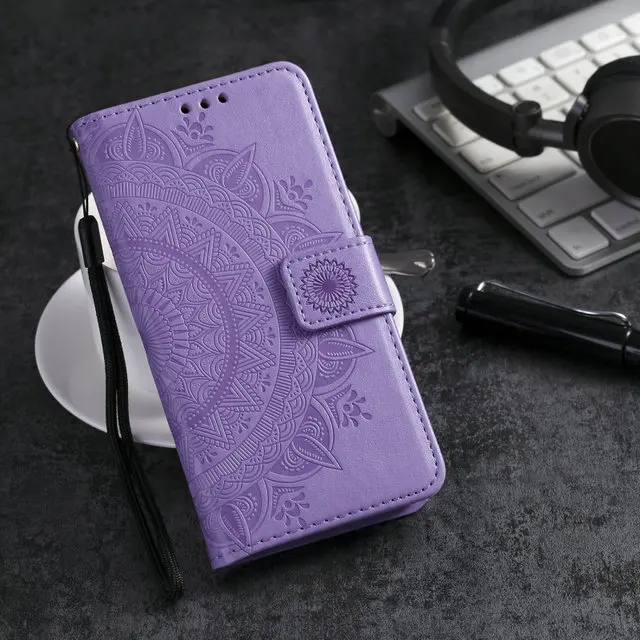 Фиолетовый Redmi Note8T Note 8 T защитный чехол 3D Totem из искусственной кожи флип-чехол для Xiaomi Redmi Note 8 T чехол Redmi Note 8 T T8 кошелек Броня - Цвет: Фиолетовый