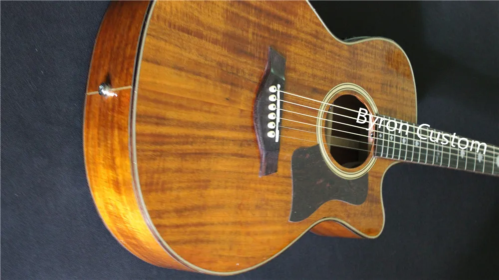 6-string Акустическая/Электрогитары grand GA тела древесина КоА изготовленный на заказ гитара OEM
