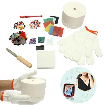 

10pcs/set Professional Microwave Kiln Kit Tool Set Stained Glass Fusing Supplies DIY Kit Ceramic Accessories Supplies