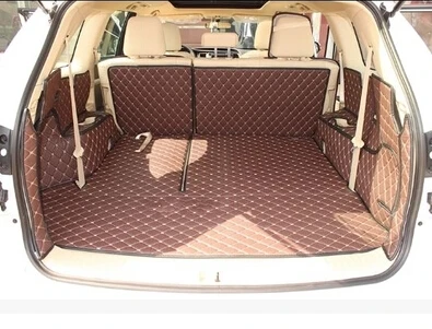 Customized full surrounded car trunk cargo mats for Toyota Highlander 7seats waterproof boot carpets |