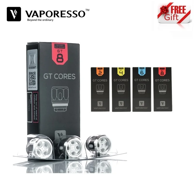 3 шт. Vaporesso GT катушка Vape GT2 GT4 GT6 GT8 GT cCELL ядро для NRG Танк Мститель Swag переключатель комплект и палка V8 детский распылитель