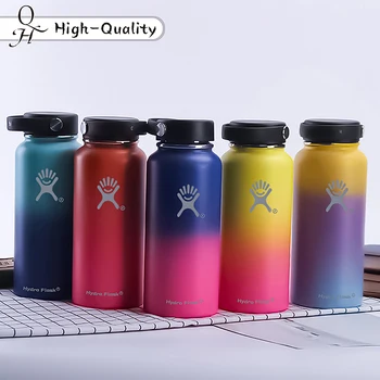 

High-Quality Stainless Steel Water Bottle Hydro Flask Water Bottle Vacuum Insulated Wide Mouth Travel Portable Thermal Bottle