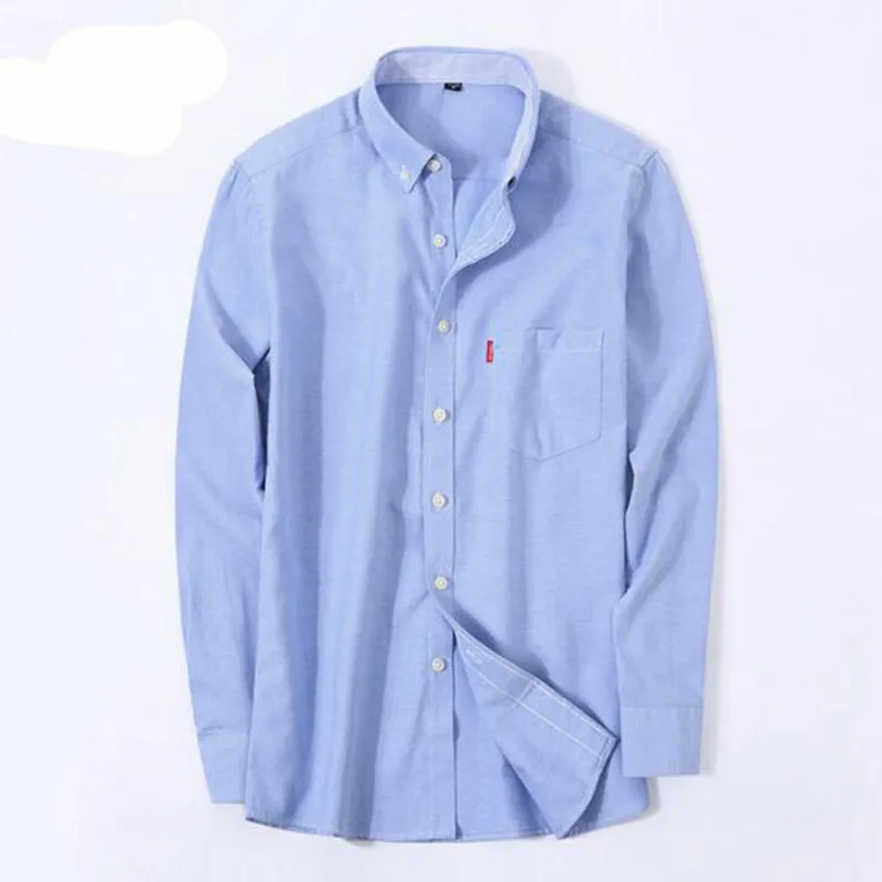 Дышащие удобные однобортные рубашки из чистого хлопка; Camisa; однотонные базовые рубашки ярких цветов; сезон весна-осень