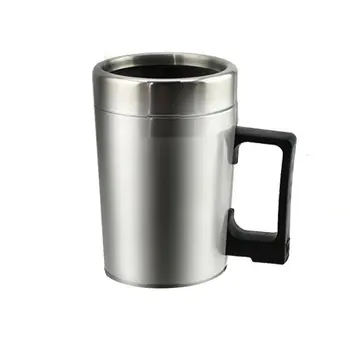 

Universal Electric Auto Car Heating Cup Stainless Steel Coffee Tea Water Heater With Handle Cigarette Lighter Adapter