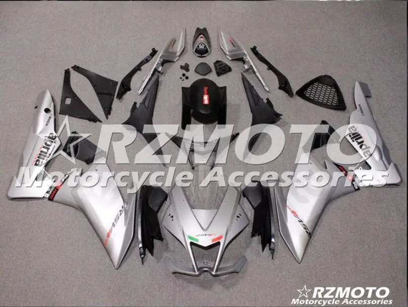 silver 4 подарки ABS литья под давлением полный обтекатель комплект подходит для Aprilia RSV4 1000 2009- 09 10 11 12 13 14 набор на заказ Серебряный крутой - Цвет: silver