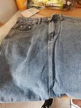 Luck A-Falda vaquera larga Retro Para niña y mujer, falda larga de cintura alta con botones y bolsillos, Vaqueros rectos de talla grande