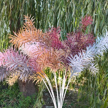 

Artificial Plants Fake Bamboo Leaves Plastic Grass Branch For Wedding Home Garden Fake Tree Branches Decoration