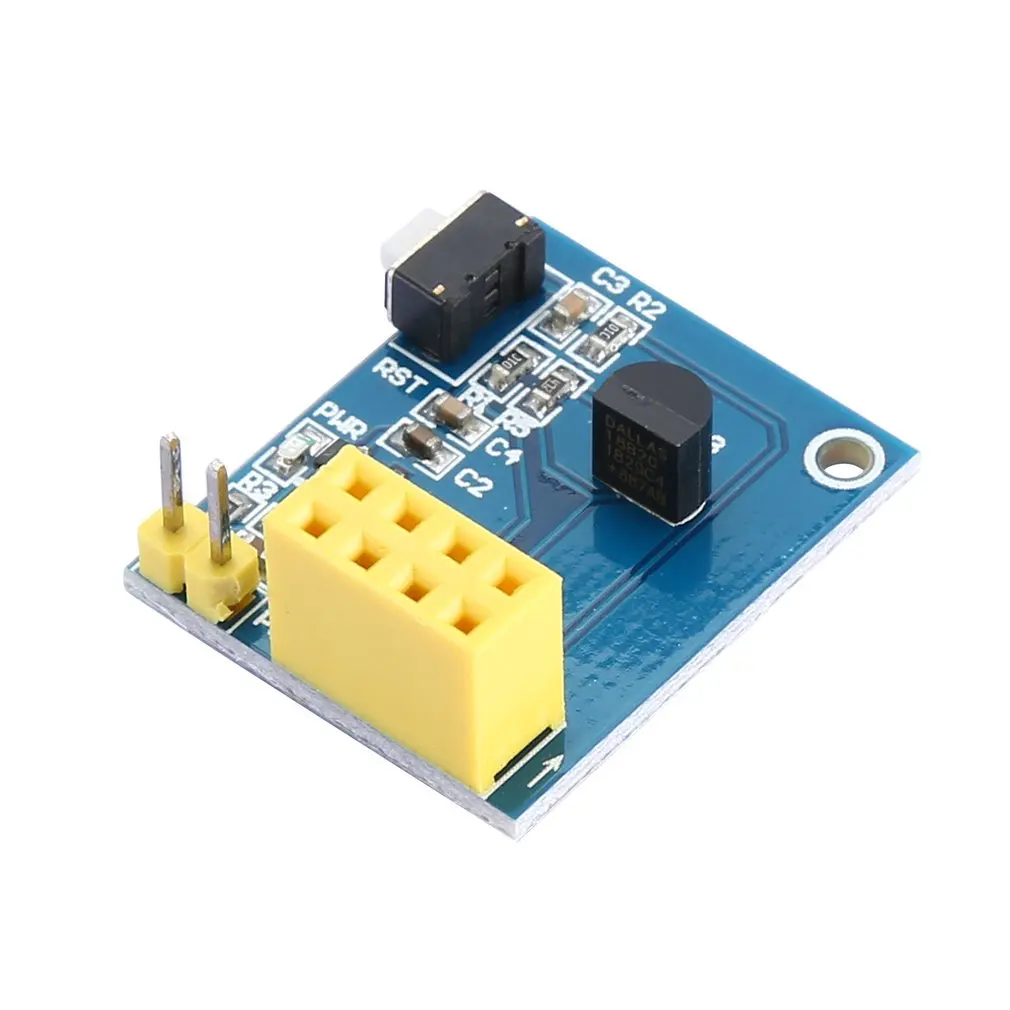 

ESP8266 ESP-01 ESP-01S DS18B20 Temperature Humidity Sensor Module Wifi NodeMCU Smart Home IOT DIY Kit (without ESP module)