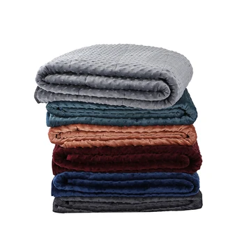 

1-Piece Weighted Blanket for Adult Gravity Blankets Decompression Sleep Aid Pressure Weighted Quilt 150x200cm