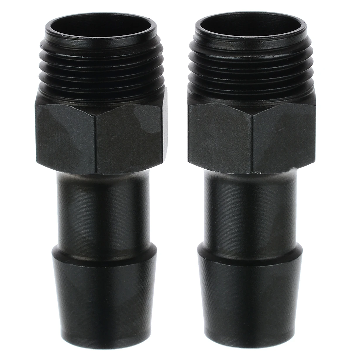 Universal 1pc 6061 Aluminum 2-Port Compact Baffled Oil Catch Can 3/8" NPT Inlet Outlet Black 2 fl oz