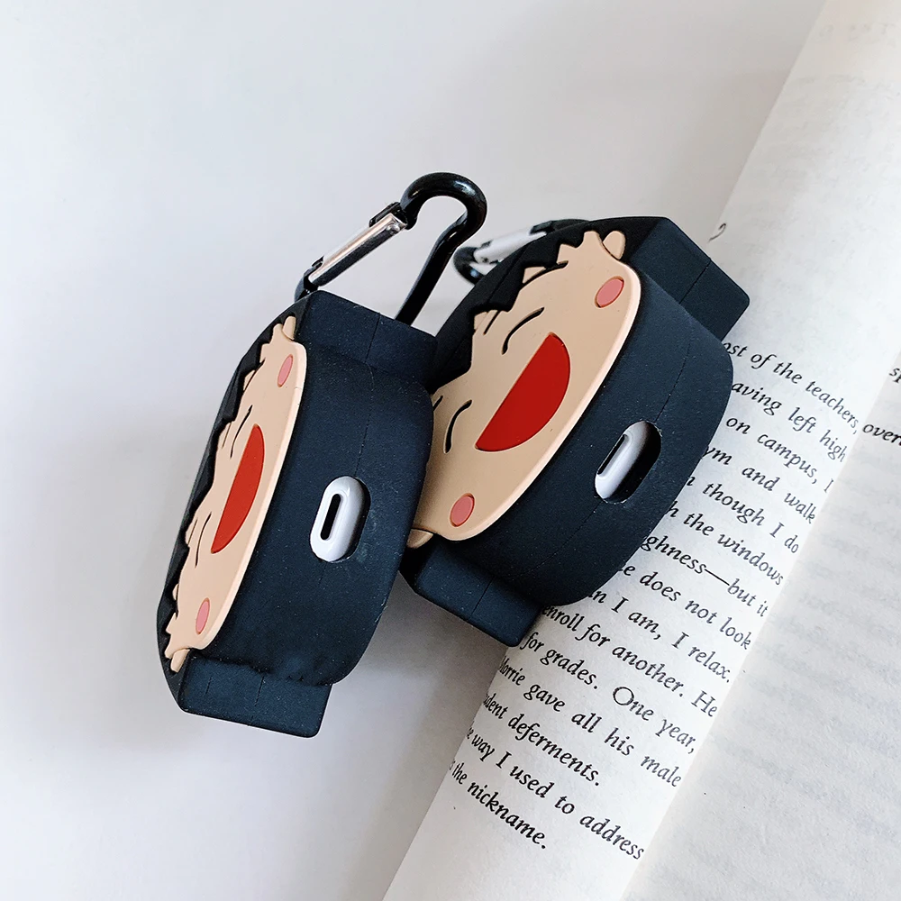 LinXiang аниме милые 3D Chi-bi Maruko Sakura momoko Bluetooth наушники силиконовый защитный чехол для Apple Airpods 1 2