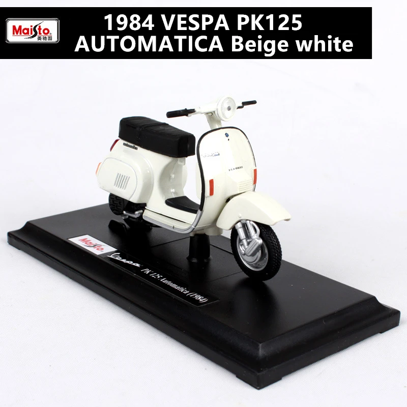 Maisto 1:18 12 стилей Piaggio скутер сплав модель Vespa Мотоцикл Vespa модель Римский праздник коллекционные подарки - Цвет: 1984