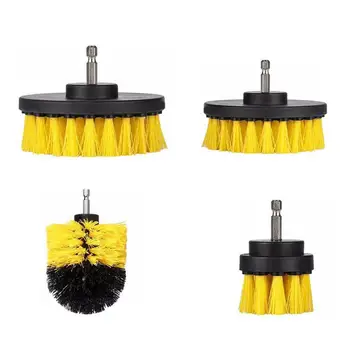

3 Different Sizes Stiff Power Spin Brush Cleaner Shower Wall Car Carpet Mat All Purpose Brush