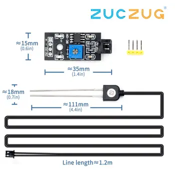 

Soil moisture sensor and soil module / soil moisture test / soil humidity test / corrosion resistance probe
