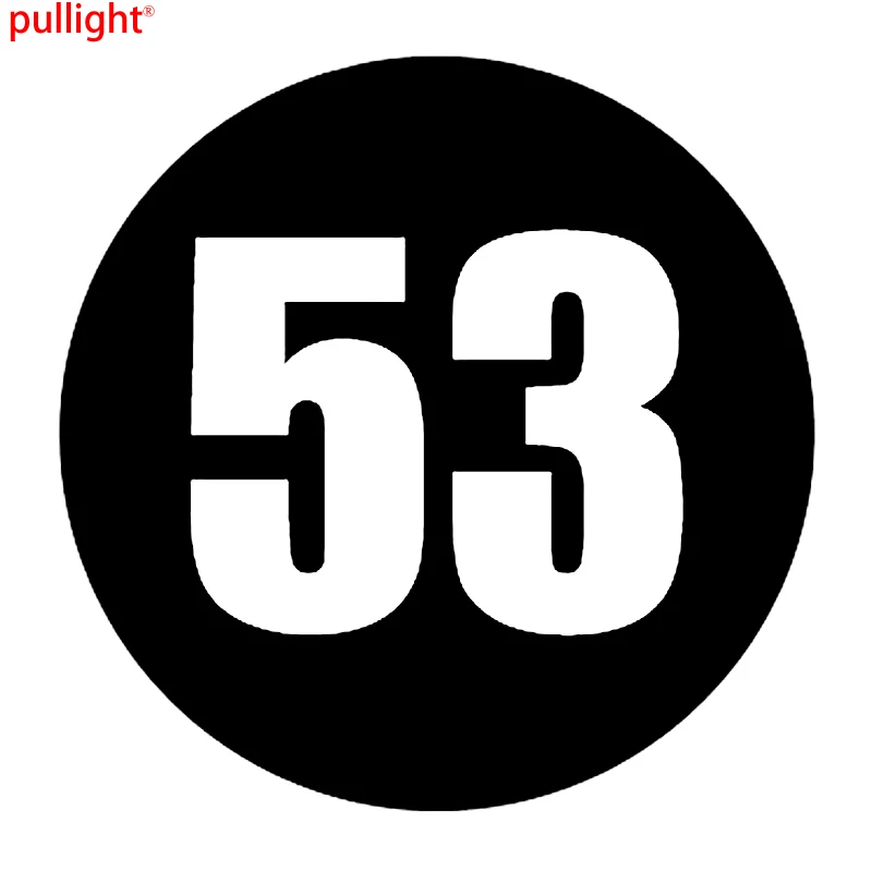 Круглая Автомобильная дорожка с цифрами круглая дверная наклейка виниловая