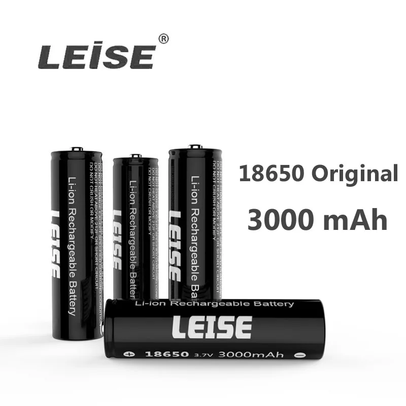 Leise Новый 3 7 v 3000mah 18650 литиевая аккумуляторная батарея литий ионный аккумулятор с