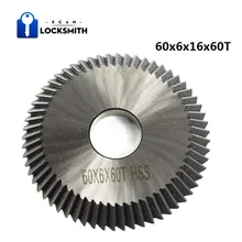 XCAN 1 шт. 60x6x16 мм 60 зубьев односторонний ключ копировальный станок дубликат резак для резки автомобильных дверей ключи машинное лезвие