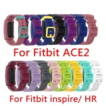 50 шт. силиконовый ремешок для Fitbit Ace 2 ACE2 мягкие часы ремешок на запястье для Fitbit inspire HR дети Smartwatch Браслет