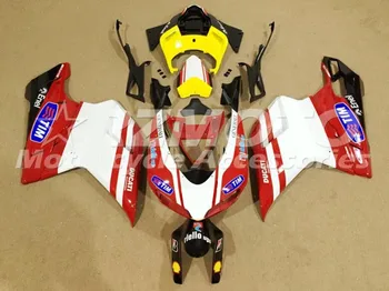 

Injection Mold New ABS Motorcycle Fairings Kit Fit for DUCATI 848 1098 1198 1098s 2007 -- 2011Bodywork Set custom red yellow