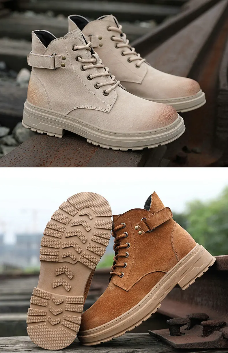 Autumn and winter new retro England booties Fashion wild Martin Boots Men High-top Lace-up tooling boots C23-09