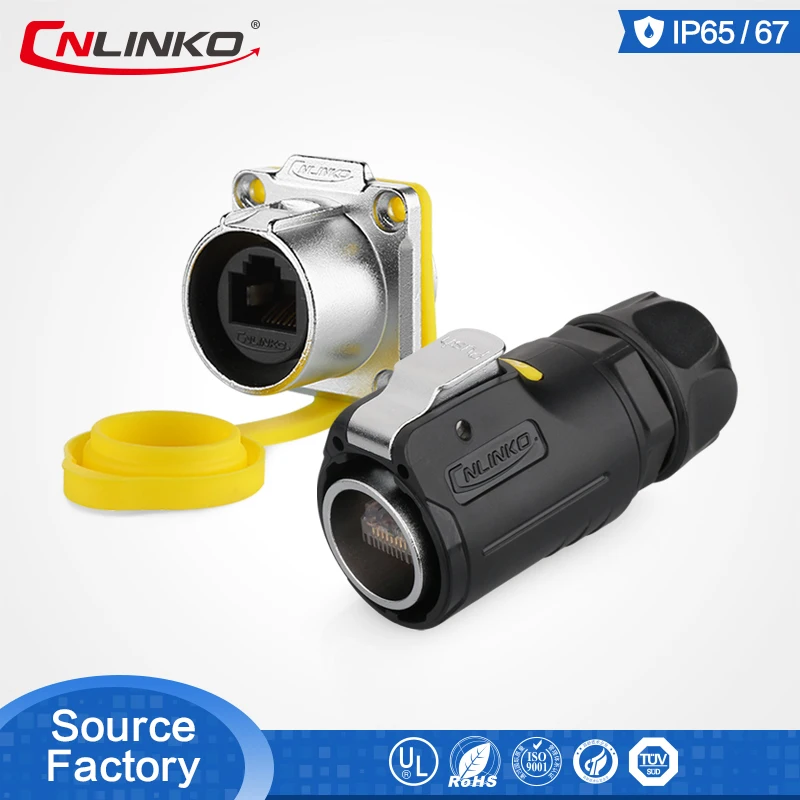 LP24 RJ45 водонепроницаемый разъем светодиодный дисплей rj45 разъем Cnlinko CAT5E водонепроницаемый RJ45 разъем