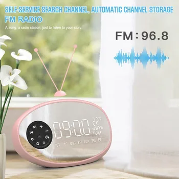 

Multifunction Bluetooth Bass Speaker Temperature Radio Electronic Alarm Clock Clock Wireless Subwoofer 1