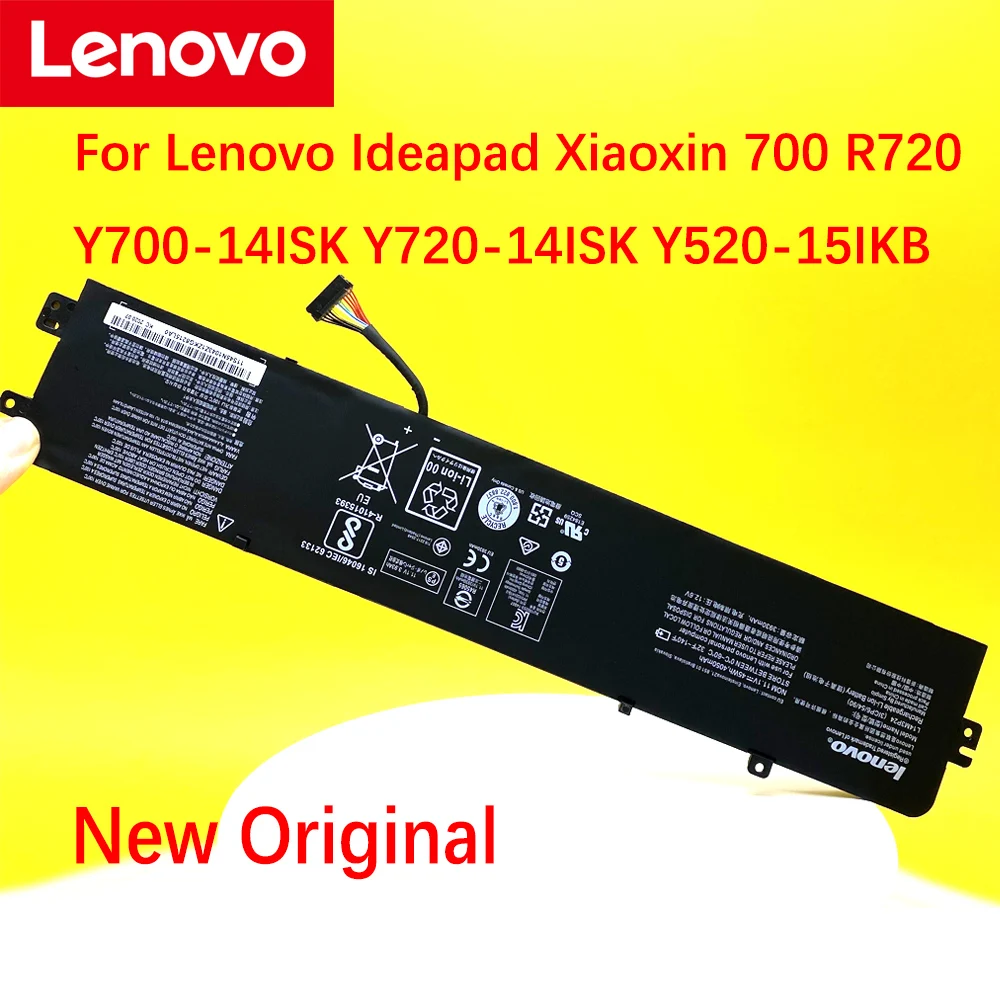 Bateria Original para Lenovo Ideapad Xiaoxin 700 R720 Y70014isk Legião Y520-15ikb 15ikbm 15ikbn Y720-14isk L14m3p24 L14s3p24 Novo