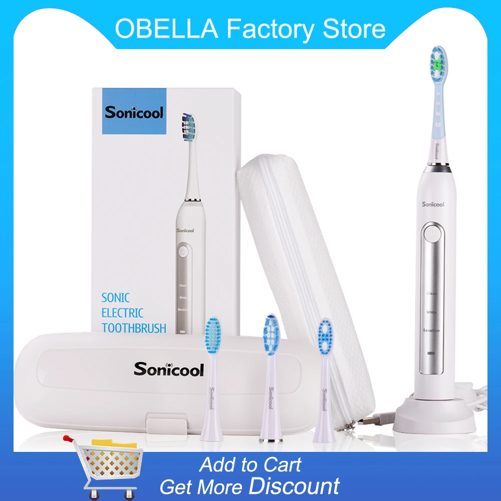 

Lachen Sonic Electric Toothbrush for Ultrasonic Automatic Rechargeable Waterproof Tooth Brush holder USB Charging TeethWhitening