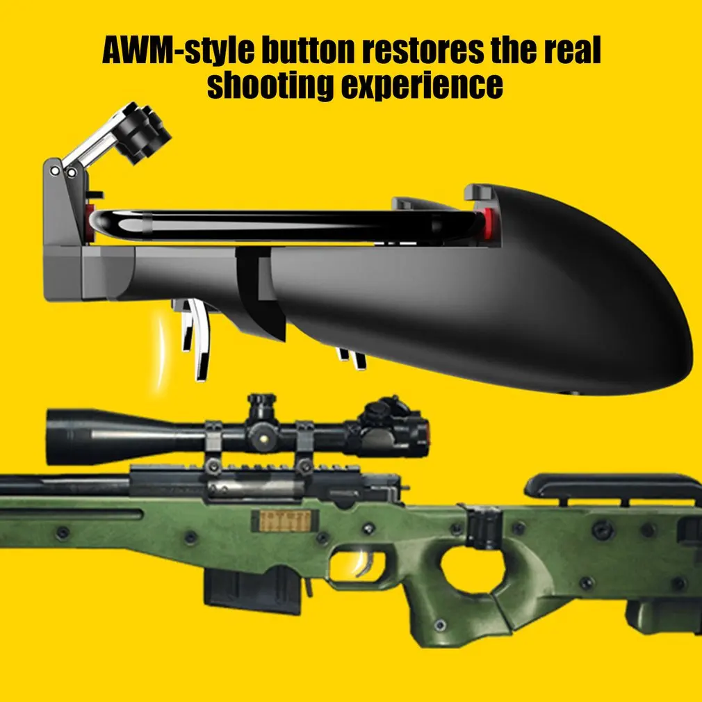 AK66 Mobile Game Controller Gaming Trigger Joystick Gamepad Console for PUBG L1R1 Phone Game Tools