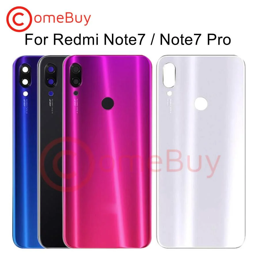 Задняя стеклянная панель для Xiaomi Redmi Note7 Крышка батарейного отсека корпус Note 7 Pro с