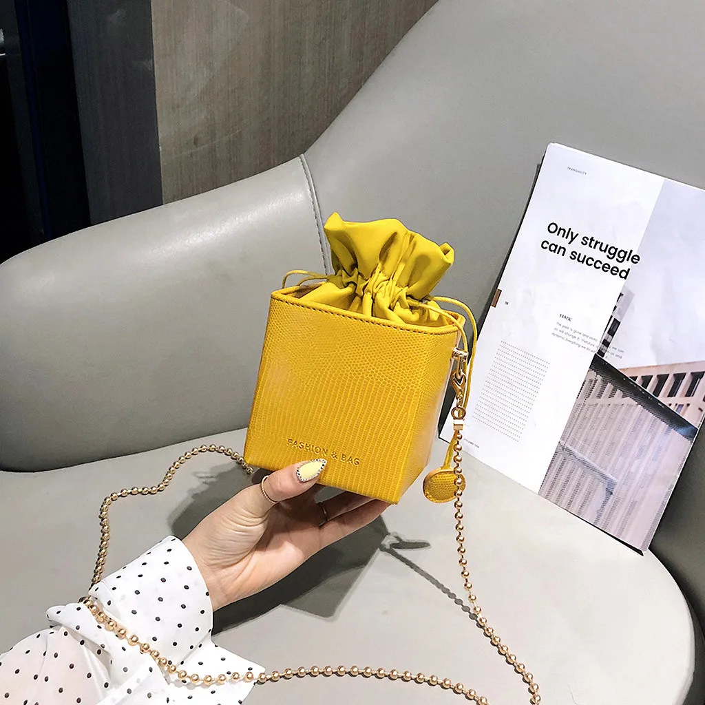 Sleeper#W401 FASHION Women's Simple All-purpose Small Bucket Bag Single Shoulder Messenger Bags сумка женская Free Shipping