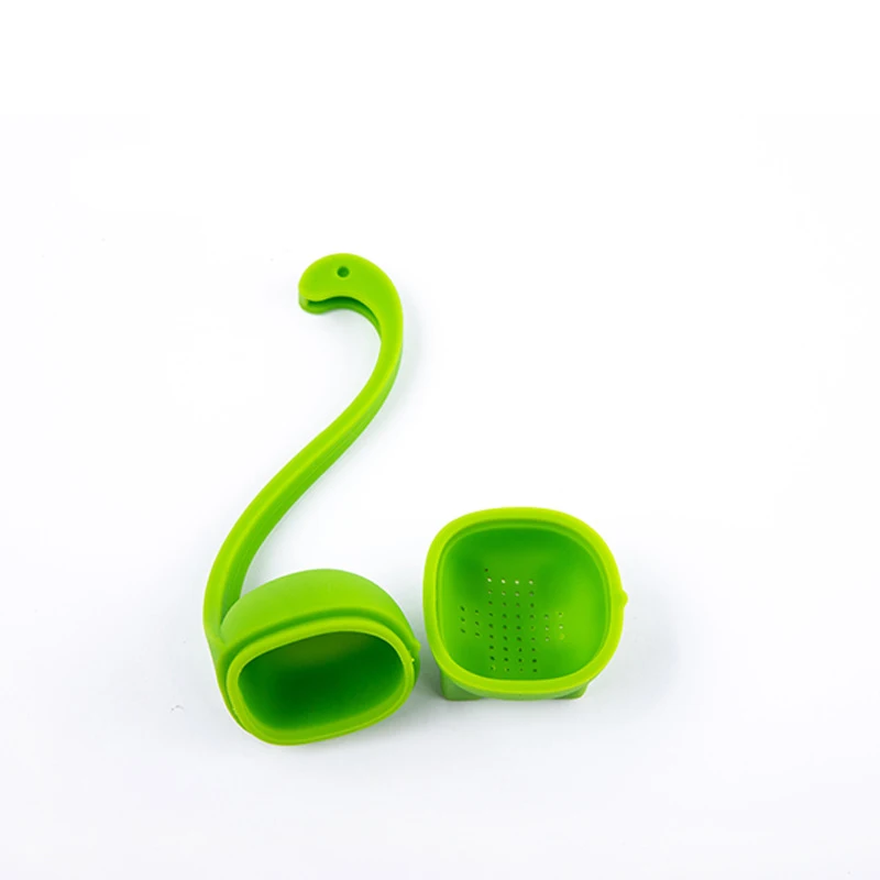 1Pc Silicone Dinosaur Cute Tea Maker Hanging Green Tea Filter Strainer Diffuser High Resistance