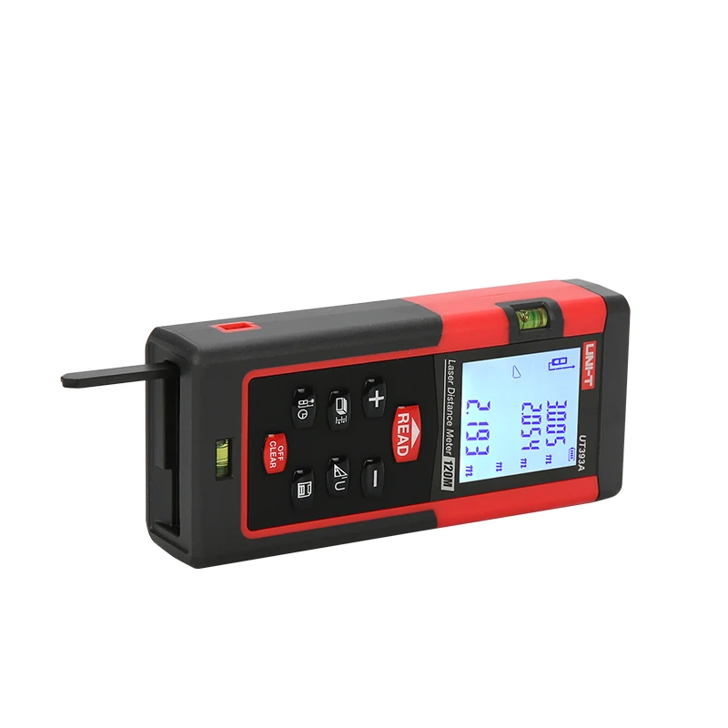 UNI-T UT393A Laser Rangefinder 120m Dual Level Bubble Range Finder Digital Laser Distance Meter Trena Laser Measure Build Tool UNI-T UT393A Laser Rangefinder 120m Dual Level Bubble Range Finder Digital Laser Distance Meter Trena Laser Measure Build Tool