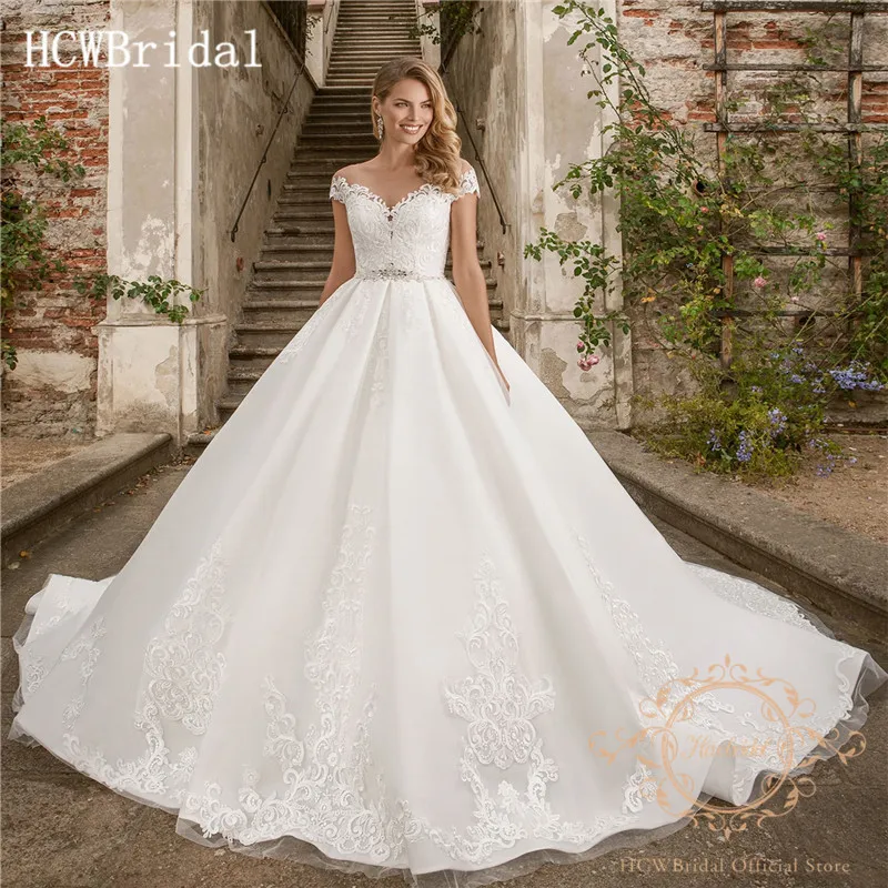 Robe De Mariee Длинные свадебные платья Изящные аппликации кружева принцесса свадебное платье Vestido De Casamento настроить