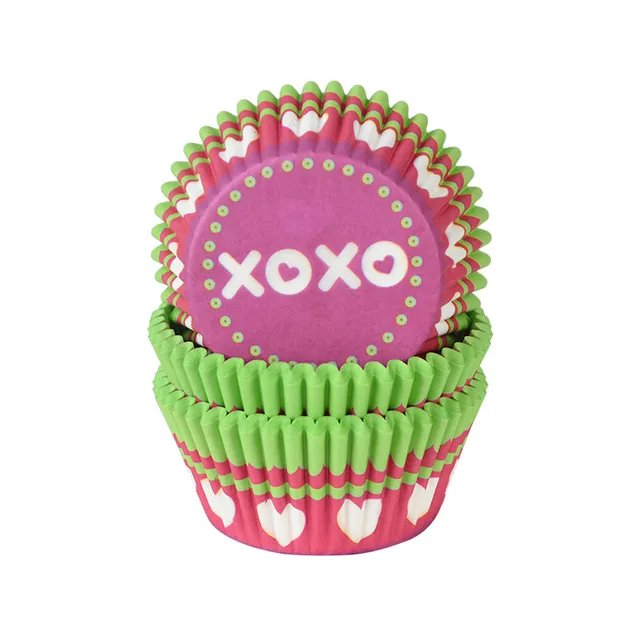 100pcs/set Muffin Liners Cupcake Paper Cups Cake Forms Baking Box Case Cake Mold Decorating Tool Wedding Birthday Party Supplies D16