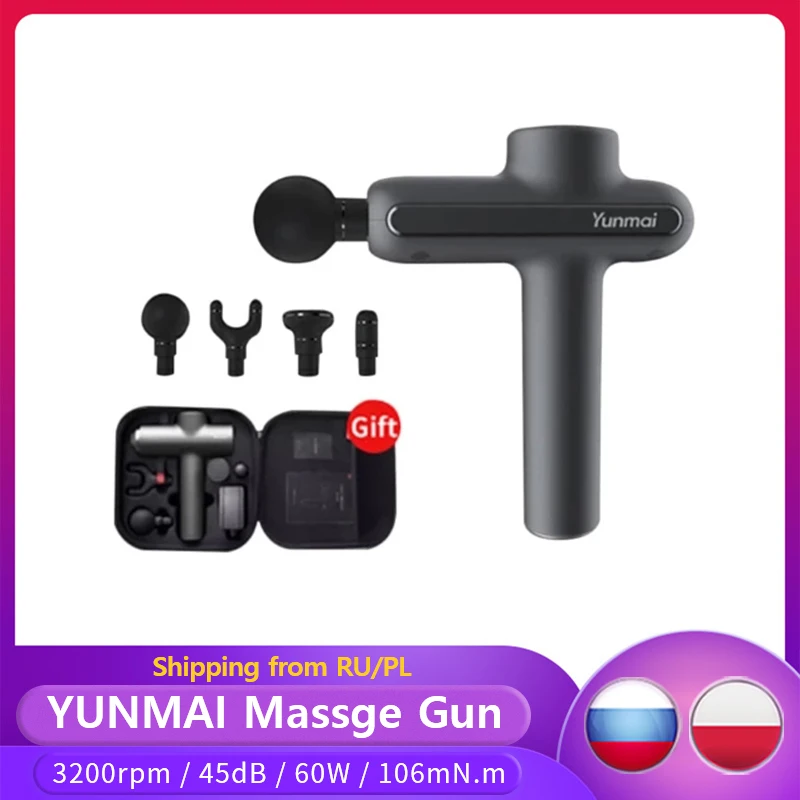 YUNMAI massage gun Fascial Machine Deep Muscle Relaxation Fascia Massager 3 Modes Body massager | Красота и здоровье