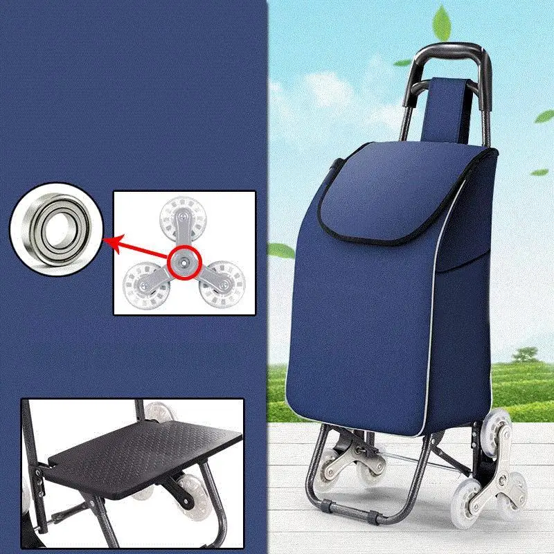 Koszyk Rolling Carro Compra Тележка для покупок Avec Roulettes Mesa Cocina кухонный стол Carrello Cucina тележка - Цвет: Version F