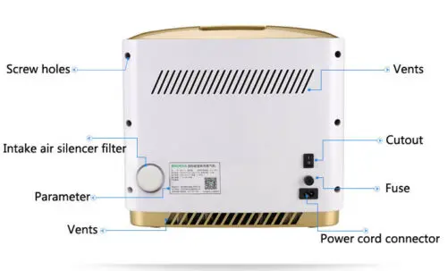 110 V/220 V 1-6L Регулируемый домашний концентратор воздуха генератор распылитель атомизация