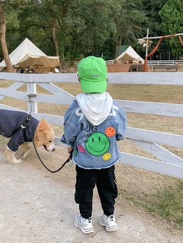 

Denim Jacket Baby Autumn New Children's Clothing Children Spring Korean Version of the Jacket Boys Western Style Short Coat