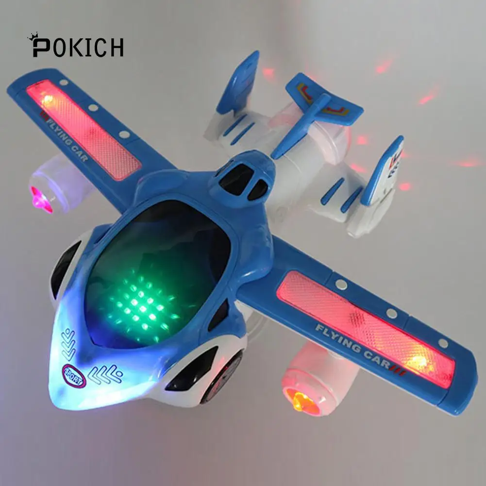 Beste Pokich Elektrische Patrouillewagen 360 Rotating Universele Wiel Voertuig LED Light Speelgoed Ingebouwde muziek voertuig drift Gesimuleerde politie auto