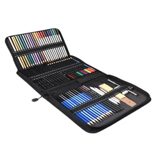 72 шт. карандаши для рисования набор ручек для набросков, цветные карандаши, акварель металлик жирной полный набор художника товары для рукоделия с холст чехол