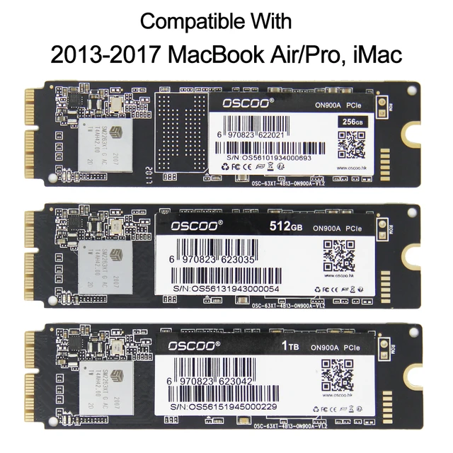 MacBook Air 2013 A1466  高速 M.2 SSD 512GB