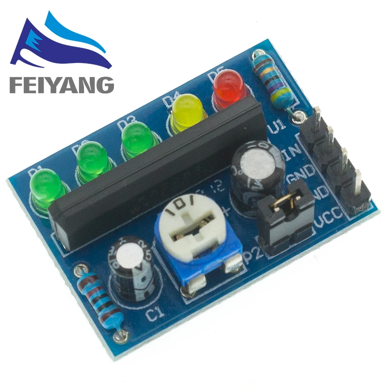 DC 3,5 V-16 V KA2284 Power Audio Spannungspegelanzeige Batteriekapazitätsanzeige Rot Grüne LED für Voltmeter Volumen VU Meter – Detail 8