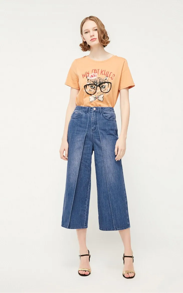 Vero Moda женские джинсы из хлопка в винтажном стиле с пряжкой | 31926I524